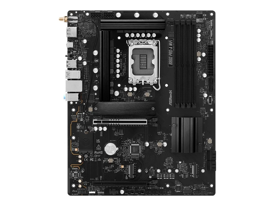 ASRock MB Intel 1851 B860 Pro-A WiFi Scheda madre Intel 90-MXBRL-A0UAYZ - Immagine 1 di 1