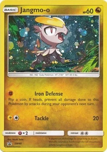 Pokémon TCG Jangmo-o Black Star Promo SM40 Holo Sun & Moon NM/M Cosmos - Image 1 of 1