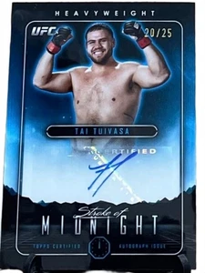 2024 Topps Midnight UFC Stroke of Midnight Autographs Tai Tuivasa /25 - Bild 1 von 5