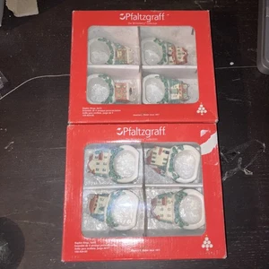 Pfaltzgraff (8) Winterberry Collection Ceramic Napkin Rings Christmas - New! - Picture 1 of 3