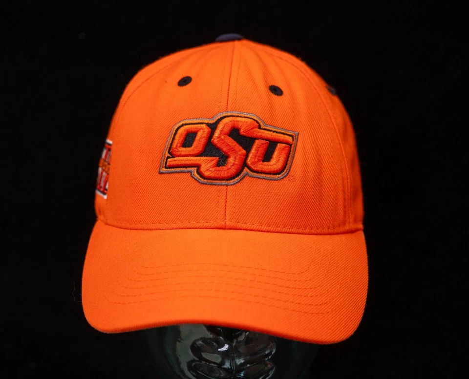 OKLAHOMA STATE UNIVERSITY OSU Cowboys Orange Strapback VTG Vintage - Image 1 of 4