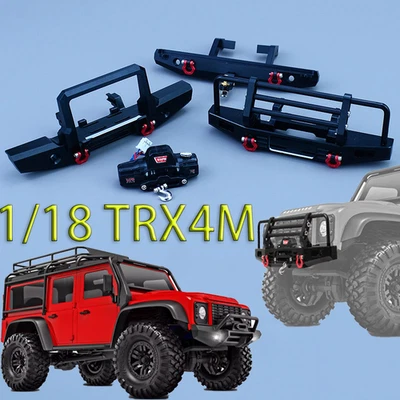 TRX4M Stoßstange Winde Für 1/18 RC Crawler Auto Traxxas TRX4M Defender