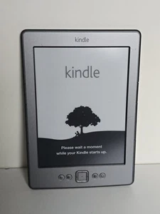Amazon Kindle 4th Gen D01100 Wi-Fi 6" e-Book Grey Reader - Picture 1 of 8