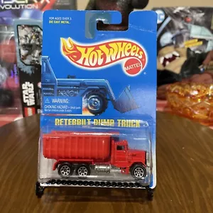 Hot Wheels Peterbilt Dump Truck Collector Numero 100 Rosso Vintage 1991 Scala 1:64 - Foto 1 di 4