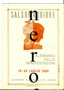Brochure Salsomaggiore-Calendario delle manifestazioni -Luglio 1950