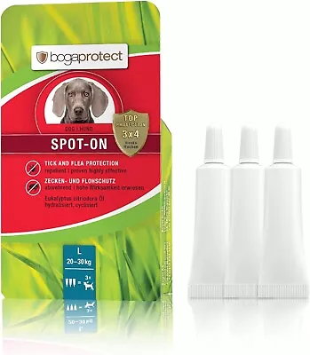 2x Bogaprotect Spot On - Puce Et Protection Tiques - 20-30 KG - Mhd 2022 (73) • 20.16€