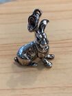 .925 Vintage Rabbit with Floppy Ear Sterling Silver Jewelry Charm 