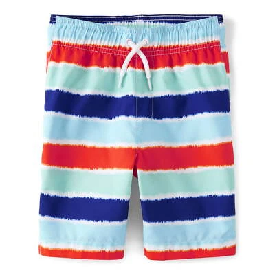 Bañador colorido estampado The Children's Place niños talla XXL poliéster azul marino Foto 1 de 3