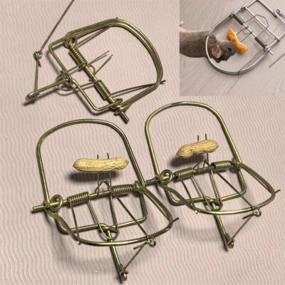 3 Units Small Animals Spring Traps Catch Traps Mouse Trap  Rodent for Rabbit Rat - Image 1 of 4