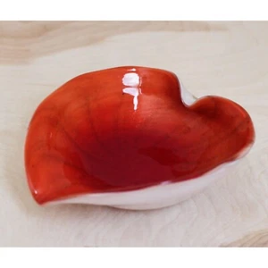 Mid Century Venini Murano Glass Ashtray or Candy Dish ~ Italian Lotus Leaf - Picture 1 of 9