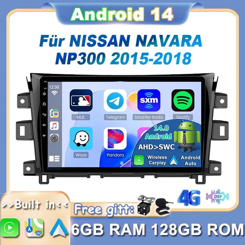 Für Nissan NAVARA/Frontier/NP300 15-18 CarPlay Android14 Autoradio GPS AHD 128GB - Bild 1 von 4
