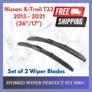 Hybrid Wiper Front Set For Nissan X Trail T32 2013-2021 - Picture 1 of 6
