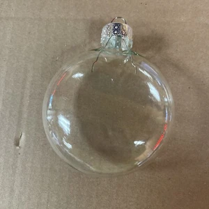 Darice 30 Pcs Create Your Own Clear Glass Disc Craft/christmas Ornaments 3.15" - Picture 1 of 3