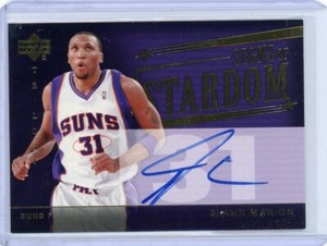 2005-06 Upper Deck Trilogy Signs Of Stardom Auto #SI-SM Shawn Marion