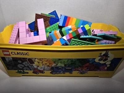 Bulk Lot Set LEGO & Mega Construx Random Bricks Blocks Assorted ~4 Lbs 11 Oz   - Image 1 of 4