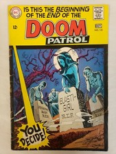 Doom Patrol #121 1968 DC Comics Death of Doom Patrol Low Grade