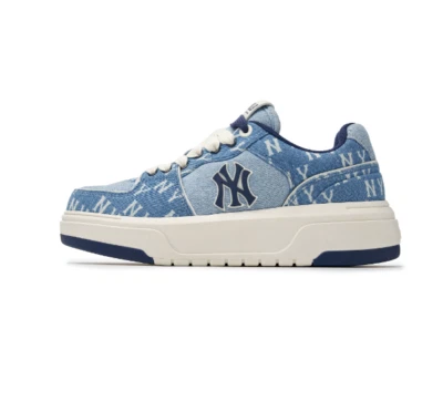 MLB Chunky Liner Denim Classic Monogram New York Yankees Blue 3ASXCDC4N-50BLS — 第 1/4 张图片