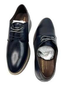 Johnston & Murphy Vaughn Plain Toe Oxford Navy FG Leather Men's Size 11 Medium - Picture 1 of 9