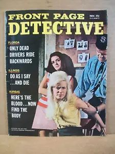Front Page Detective Magazine - November 1967 ~ Bad Girl Cover - Imagen 1 de 7