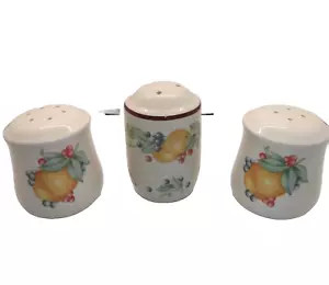🌽 Corelle Abundance Salt & Pepper Shaker Set + 1 Extra – 3” Vintage Floral 🍎 - Picture 1 of 2