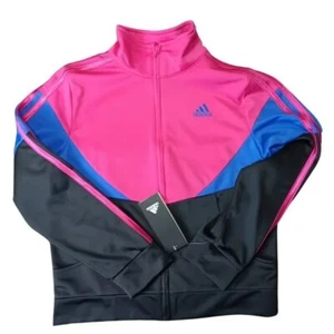 adidas Color block Tricot Track Jacket SZ10/12 - Picture 1 of 4