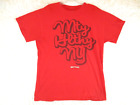 Mighty Healthy Men's Size M Medium T Shirt Red & Black Short Sleeve Graphic Tee