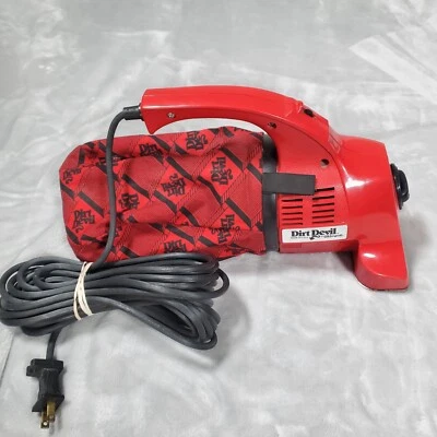 Dirt Devil Royal Hand Vacuum Red Corded Tested & Working Vintage Model DD120 - Image 1 of 4