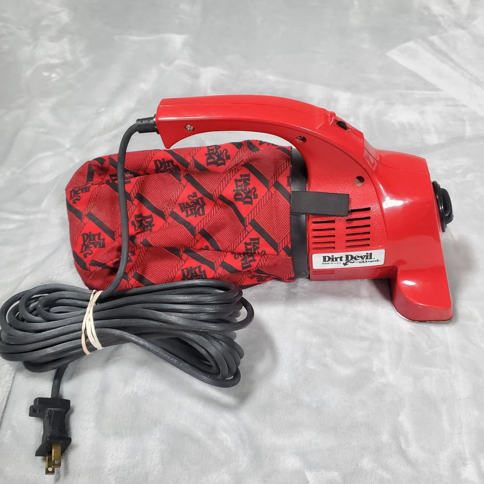 Dirt Devil Royal Hand Vacuum Red Corded Tested & Working Vintage Model DD120 - Image 1 of 4