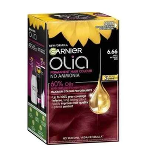 Garnier Olia Permanent Hair Colour Grey Cover No Ammonia 6.66 Very Intense Red - Picture 1 of 1