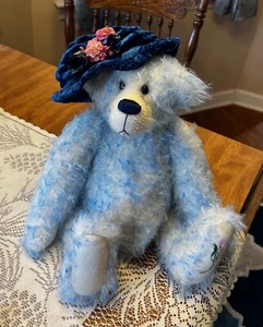 OOAK Artist Collectible Bear JAC-Q-LYN Bear “Dolly Blue” by J Ellerton - 11” - Picture 1 of 3