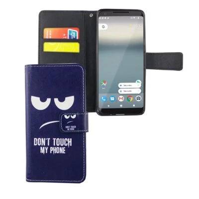 Custodia cellulare Protettiva per Google Pixel 2 Cover Borsa Wallet - Immagine 1 di 4