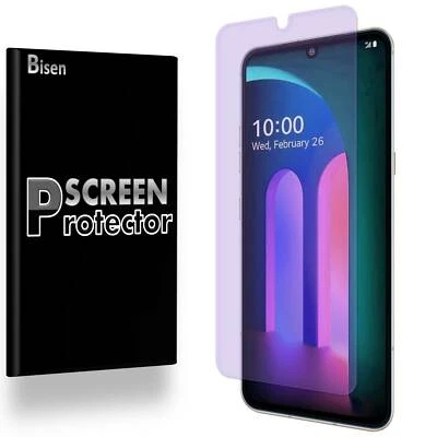 Paquete de 2 protectores de pantalla anti luz azul protectores de película para LG V60 ThinQ Foto 1 de 4