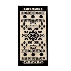 TAPPETO DOMUS CM.57X110 OPPURE CM.57X90 NERO / BIANCO shabby - Imagen 1 de 1