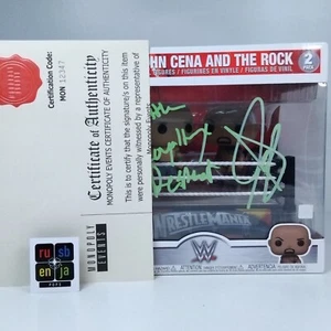 Funko Pop! Paquete de 2 certificados de autenticidad firmados por John Cena de la WWE John Cena & The Rock - Imagen 1 de 7