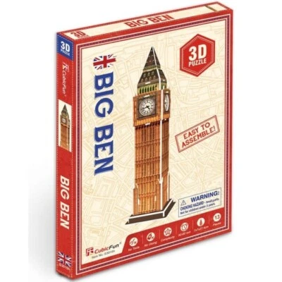 Puzzle 3D - Monumenti - BIG BEN - Orologio London UK United Kingdom Eng CubicFun - Immagine 1 di 2