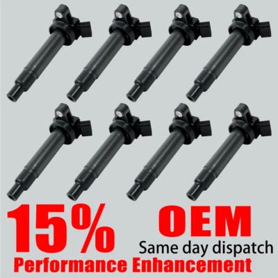 8X OEM Ignition Coil For Lexus GS430 Toyota Tundra Sequoia V8 90919-02230 UF230 - Image 1 of 4