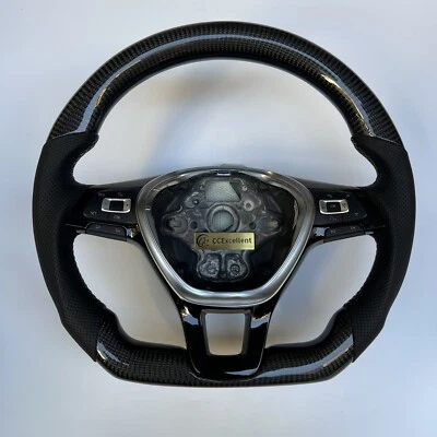 For VW Golf 7 Jetta MK7 Polo Tiguan 2014-2018 Custom Carbon Fiber Steering Wheel — 第 1/4 张图片