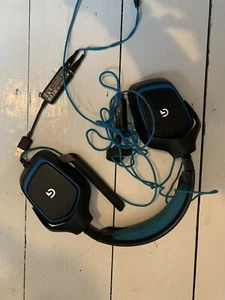 Logitech G432 Black/Blue Over the Ear Gaming Headset - Picture 1 of 3