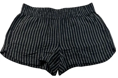 Pantalones Cortos Maurices Mujer Talla Mediana Negro Blanco Bolsillos Cintura Elástica Foto 1 de 4