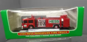 Camión de bomberos miniatura Hess 1999 Hess miniatura juguete diecast anual - Imagen 1 de 7
