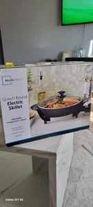 Electric Skillet, Mainstays 12-inch Round New! - Picture 1 of 2