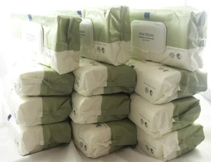 Adult Incontinence Wet Wipes 1 Case of (12 x 80) Heavy duty Disposable Wipes - Picture 1 of 4