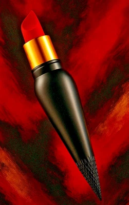 Christian Louboutin Rouge Velvet Matte Lipstick 001M Full Size Tester Cap 1.3 oz - Image 1 of 4