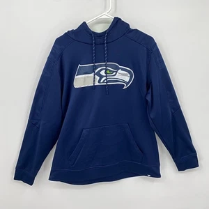 Fanatics Hoodie Long Sleeve Seattle Seahawks NFL Blue Logo Size XL Mens - Picture 1 of 8