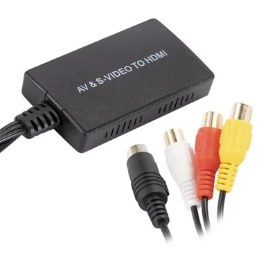 AV S-Video zu HDMI Konverter unterstützt 720P/1080P PAL/NTSC für PS3 VHS VCR - Bild 1 von 4