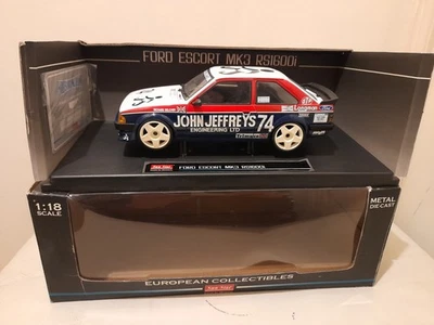1:18 SUNSTAR H4965 RICHARD BELCHER JOHN JEFFREY'S ESCORT MK3 RS1600i BSCC 1985 - Image 1 of 4