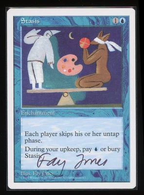 Stasis - 5th Ed 1997 - Fay Jones - Signed Artist Proof - MTG - Image 1 of 2