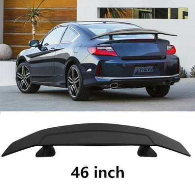 For Honda Accord Coupe 46" Rear Trunk Spoiler Racing Style Wing Matte Black Foto 1 de 4