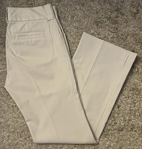 Banana Republic Martin Women’s 8 Light Beige Stretch 2Pocket SlitHem Dress Pants - Picture 1 of 8