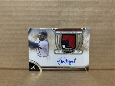 2015 Topps Tier One Autograph Relics Jason Heyward Auto Patch Game Used /99 - Image 1 of 4